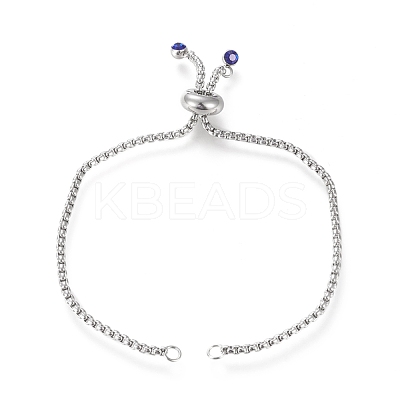 Adjustable 304 Stainless Steel Slider Bracelet/Bolo Bracelets Making STAS-I153-03P-03-1