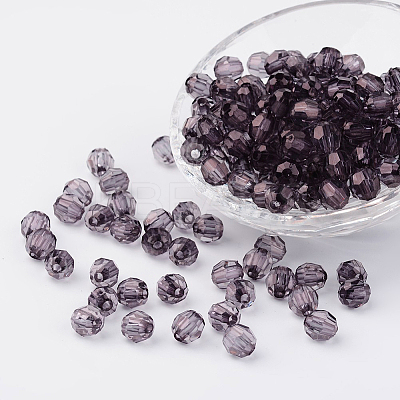 Transparent Acrylic Beads X-DB8mmC-46-1