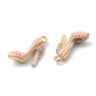 2Pcs Alloy Enamel Stilettos Pendants ENAM-YW0002-30D-1
