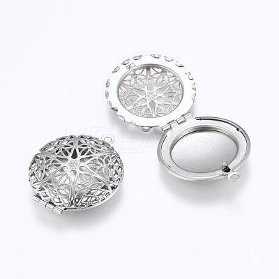 Tarnish Resistant 316 Stainless Steel Diffuser Locket Pendants STAS-G146-15P-1