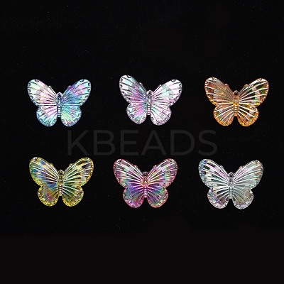 Electroplate Acrylic Pendants PACR-S225-02-1