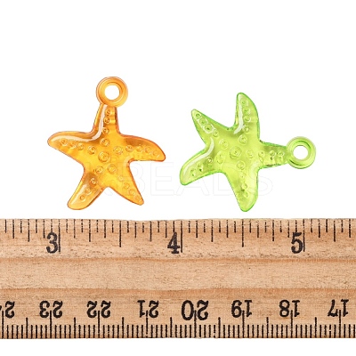 Transparent Acrylic Pendants TACR-YW0001-16-1