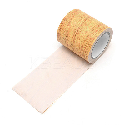 Non-woven Fabrics Imitation Wood Grain Adhesive Tape DIY-WH0001-70B-1