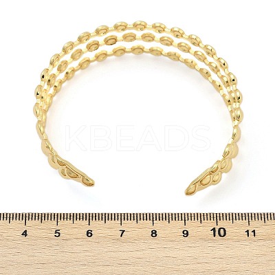 304 Stainless Steel Cuff Bangles for Women BJEW-Z097-07G-1