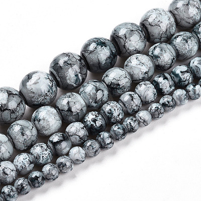 Baking Paint Glass Beads X1-DGLA-N003-8mm-A06-1