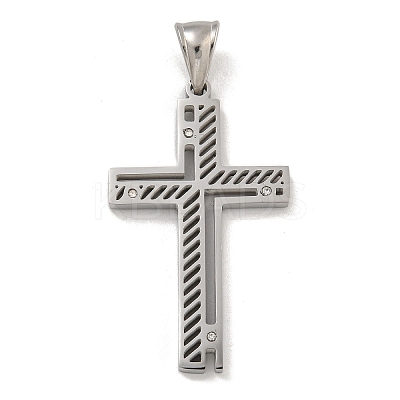 304 Stainless Steel Pendants STAS-D110-20AS-1