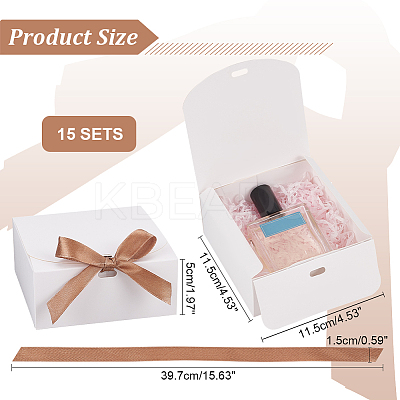Square Cardboard Paper Jewelry Gift Boxes CBOX-WH0003-35A-1