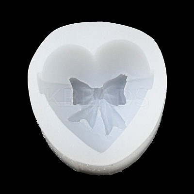 Heart with Bowknot DIY Silicone Molds SOAP-PW0001-046D-1