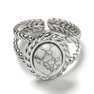 304 Stainless Steel Open Cuff Rings RJEW-C079-13P-1
