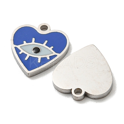 304 Stainless Steel Enamel Charms STAS-L022-004P-1