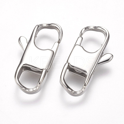 Tarnish Resistant 304 Stainless Steel Lobster Claw Clasps STAS-I082-13P-02-1