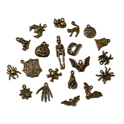 Tibetan Style Alloy Pendants PALLOY-D314-05AB-1