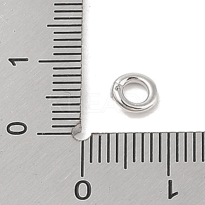 Brass Locking Jump Rings KK-S369-01P-01-1