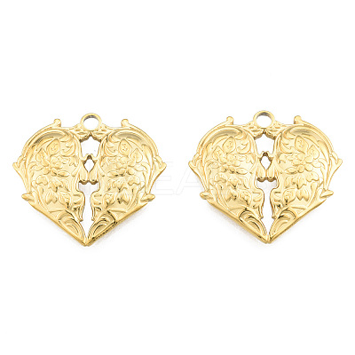 Ion Plating(IP) 201 Stainless Steel Pendants STAS-N098-257LG-1