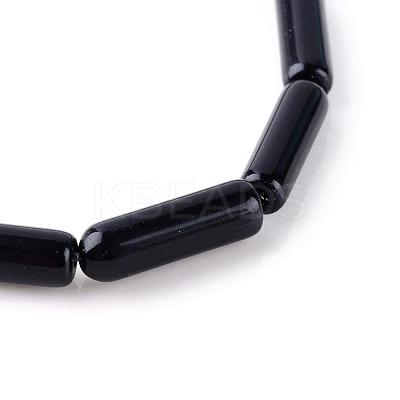 Natural Obsidian Bead Strands G-R356-53-1