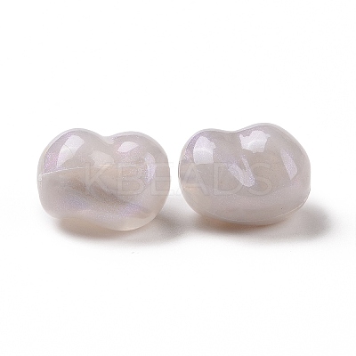 Opaque Acrylic Beads OACR-C013-10B-1