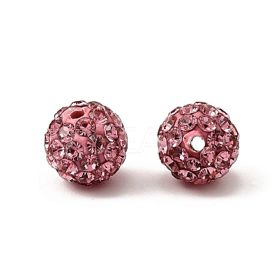 Polymer Clay Rhinestone Beads RB-H284-8MM-209-1