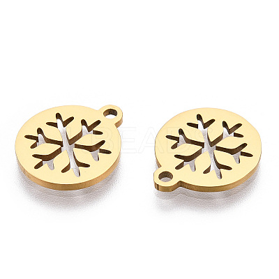 Ion Plating(IP) 304 Stainless Steel Charms LS-STAS-Q201-T063G-1