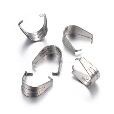 Tarnish Resistant 201 Stainless Steel Snap on Bails STAS-P223-07P-1
