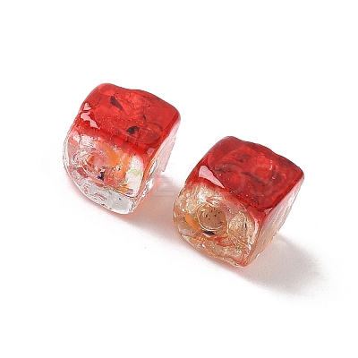 Baking Paint Handmade Gold Sand Lampwork Beads LAMP-P072-01A-08-1
