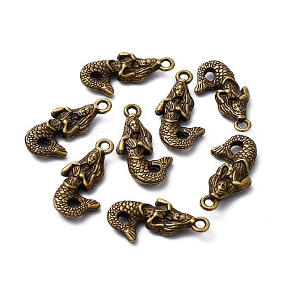 Tibetan Style Alloy Pendants TIBE-Q050-02AB-LF-1