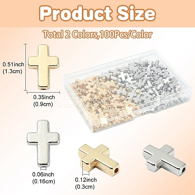 200Pcs 2 Colors CCB Plastic Beads CCB-YW0001-63-1