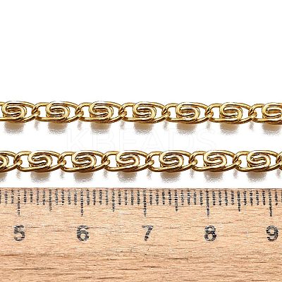 304 Stainless Steel Lumachina Chain Necklaces NJEW-P226-08G-01-1