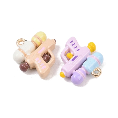 Alloy Enamel Pendants ENAM-A012-19G-1