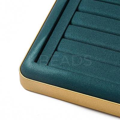 8-Slot PU Leather Finger Ring Display Tray Stands VBOX-C003-09B-1