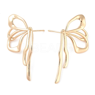 Brass Stud Earring Findings KK-N256-04G-1