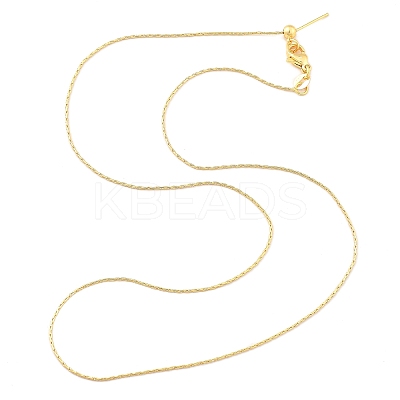 Adjustable Slider Brass Boston Link Chain Necklaces for Men Women NJEW-G160-12G-1