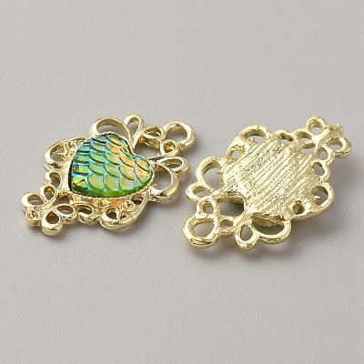 Alloy Pendant Rhinestone Settings PALLOY-WH0105-08E-1
