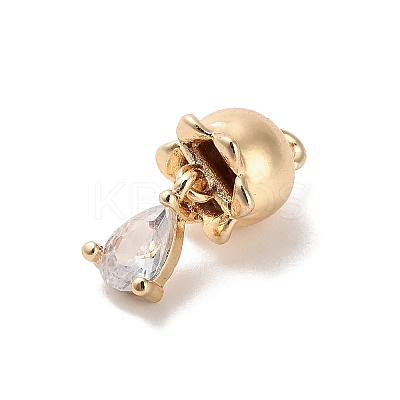 Brass Micro Pave Cubic Zirconia Pendants LS-KK-D427-01G-1