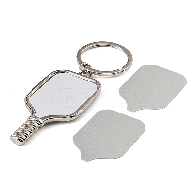 Pickleball Paddle Alloy Sublimation Blanks Keychains AL-CBAF9A1-02P-02-1
