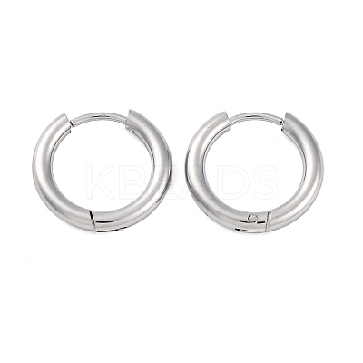 Tarnish Resistant 202 Stainless Steel Huggie Hoop Earrings EJEW-O087-06F-P-01-1