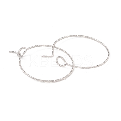 316 Surgical Stainless Steel Hoop Earrings Findings STAS-D183-02P-01-1