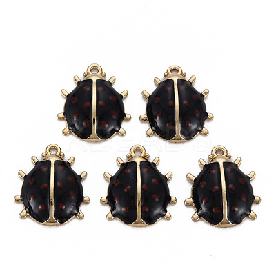 Alloy Enamel Pendants ENAM-N055-027E-NR-1