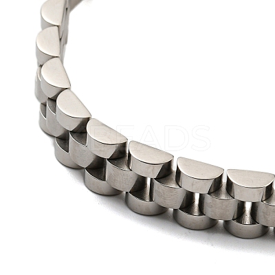 Non-Tarnish 304 Stainless Steel Thick Link Chain Bracelet BJEW-G649-10B-P-1