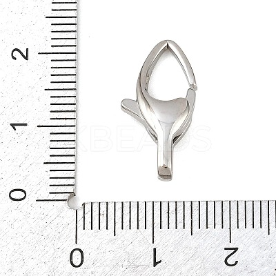 316 Stainless Steel Lobster Claw Clasps STAS-C154-02C-P-1