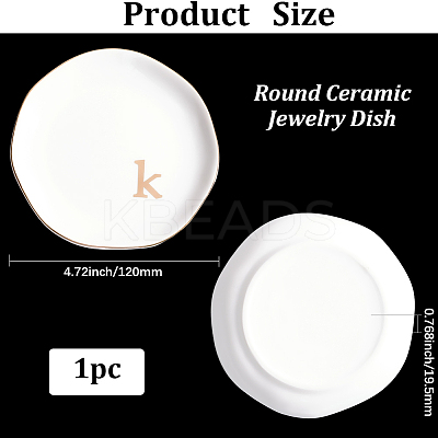 Round Ceramic Jewelry Dish AJEW-WH20067-023C-1