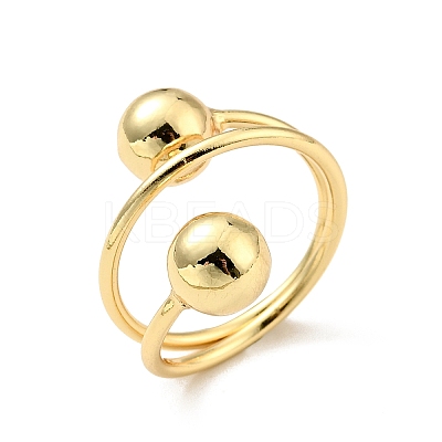 Brass Ball Triple Layer Wrap Ring for Women LS-RJEW-E046-22G-1