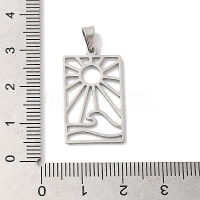 Non-Tarnish 304 Stainless Steel Pendants STAS-U010-14P-1