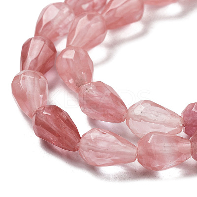 Cherry Quartz Glass Beads Strands G-P520-B18-01-1