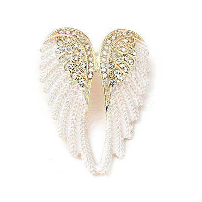 Alloy Rhinestone Brooches for Backpack Clothes JEWB-M068-02G-03-1