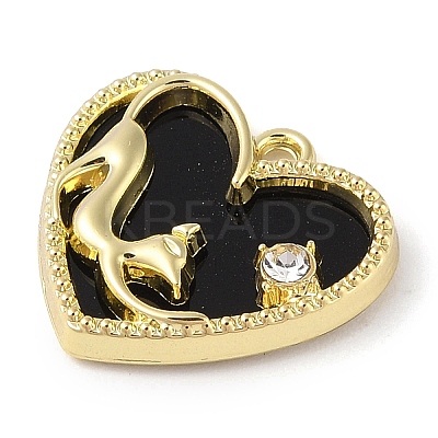 Alloy with Rhinestone Pendants LS-ALRI-U001-03A-G-1