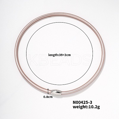 Simple Hip-hop Rock Style Silicone Choker Necklaces with Magnetic Clasp EI0010-3-1