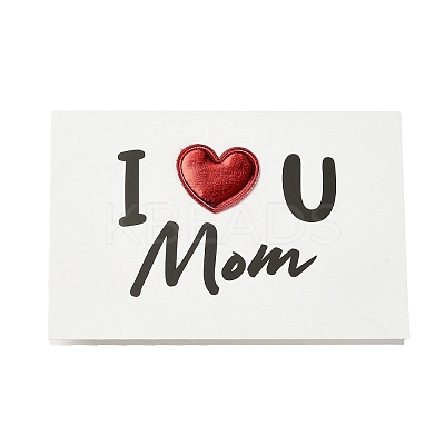 4Pcs Kraft Paper Greeting Cards AJEW-FS0001-30C-1