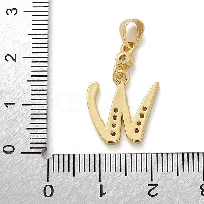 Brass Micro Pave Cubic Zirconia Pendants KK-M319-02G-W-1