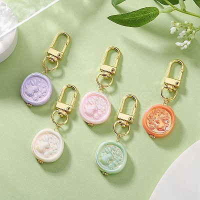 Acrylic Pendant Decoraiton HJEW-JM01051-1