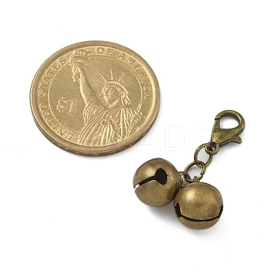 Brass Bell Pendant Decorations HJEW-JM02457-1